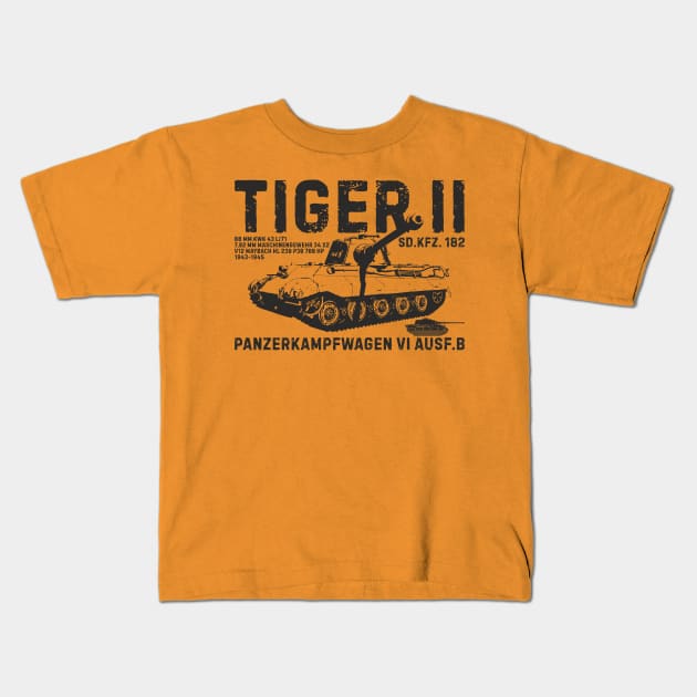 Tiger II Kids T-Shirt by FAawRay